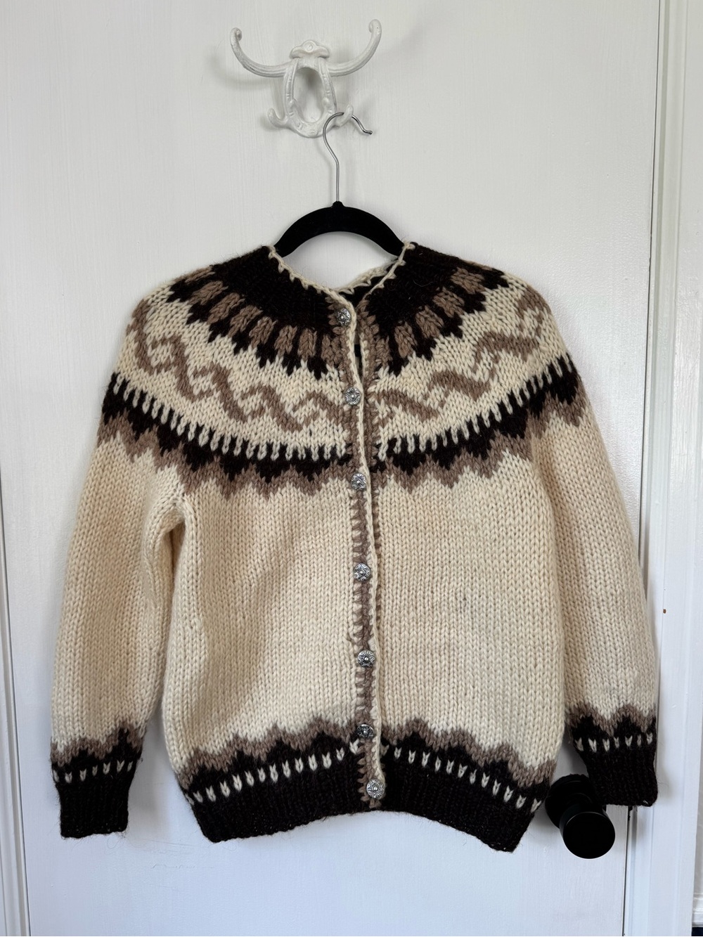 Vintage Hilda LTD Nordic Fair Isle Cardigan Jacket